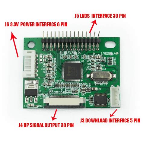 3 3V 30 Pin LVDS Turn To EDP Signal LCD Converter Controller Board LCD