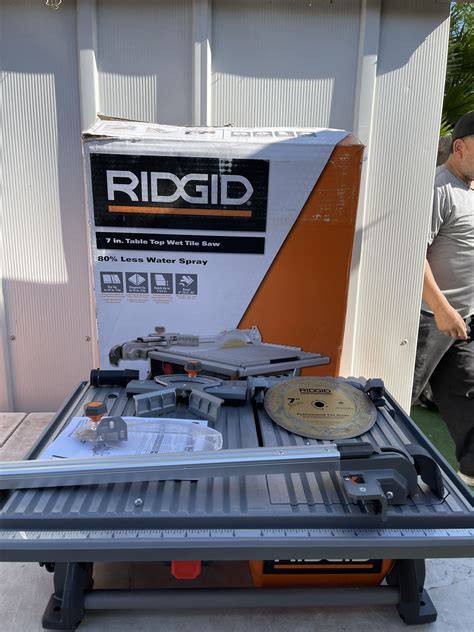 RIDGID Blade Corded Table Top Wet Tile Saw R4021 The Home 52 OFF