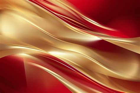 premium photo gold  red background   red  gold swirl