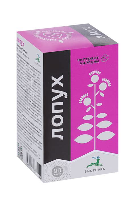 Экстракт Корня Лопуха 500 мг, 90 шт, капсулы Вистерра – купить по цене ...