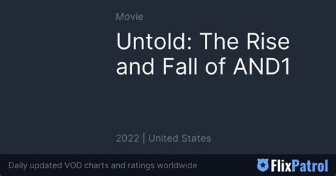 Untold The Rise And Fall Of And1 Trailer • Flixpatrol