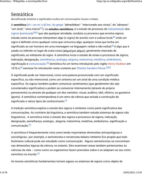 Semiotica | PDF | Semiótica | Linguística