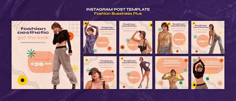 Free Psd Fashion Aesthetic Instagram Posts Template