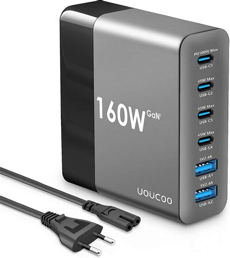 Uoucoo W Usb C Oplader Meervoudig W W Poorten