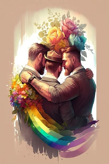 Premium Photo Male Best Friends Embracing And Supporting Each Other Gay Partners Walking Together