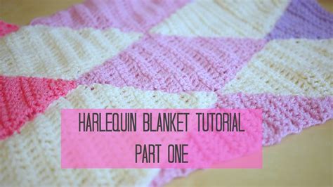 Crochet Harlequin Diamond Blanket Part 1 Bella Coco Youtube