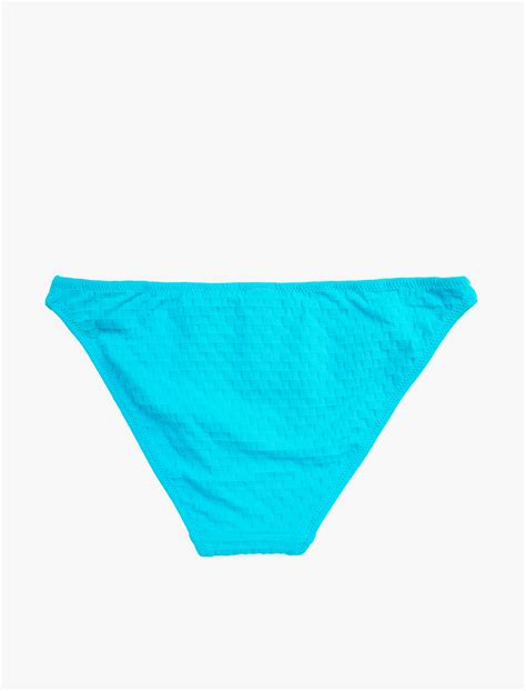 Mavi Kad N Biye Detayl Bikini Alt Sak Bm Koton