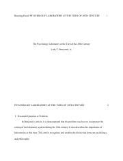 Psych Article Assignment Pdf Running Head Psychology Laboratory