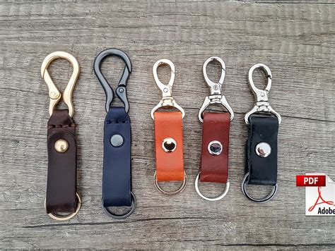 PDF Keychain Patterns Leather Key Fob Template Make Self Braided ...