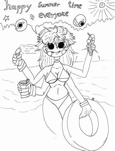 happy summer 2024 (black and white) by Monster8maker on Newgrounds