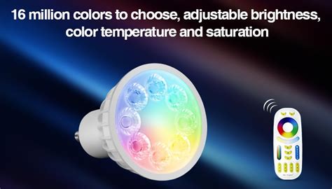 IOS Android Controlled 4W GU10 Mi Light FUT103 RGB CCT LED Smart Bulb