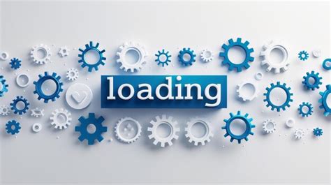 premium photo modern minimalist loading typography  loading bar