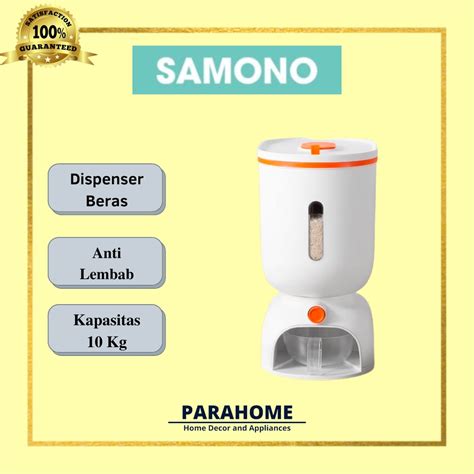 Jual Samono Dispenser Beras Rice Box Kapasitas Kg Tempat Penyimpanan