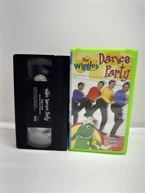 Wiggles The Wiggles Dance Party Vhs 2001 Lime Green Clamshell 15