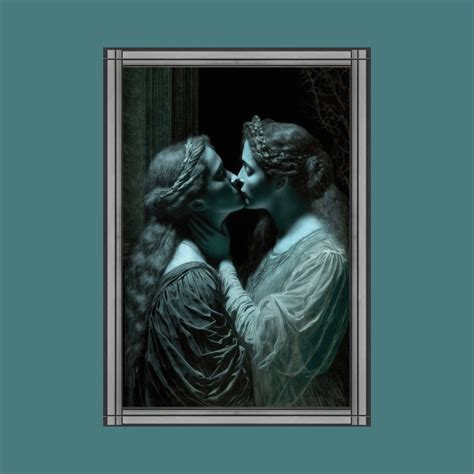 Gothic Sapphic Art Gothic Lesbian Art Goth Sapphic Art Print Queer Art Lesbian Art Print WLW Art
