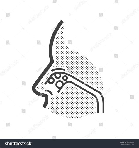 Nose Cancer Icon Stock Vector (Royalty Free) 386050018 | Shutterstock