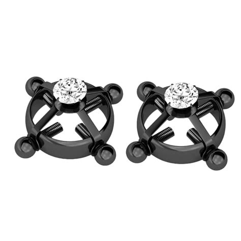 Eligant Unisex Black Stainless steel Nipple Ring | Shop Today. Get it ...