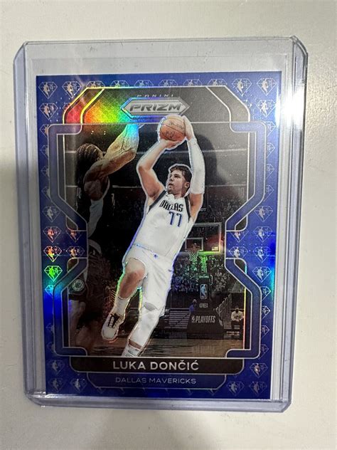 Panini Prizm Luka Doncic Th Anniversary Blue Diamond Prizm