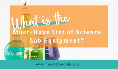 list  science lab equipment aloha monday