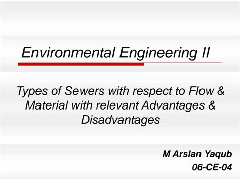 Solution Types Of Sewer Systems Studypool