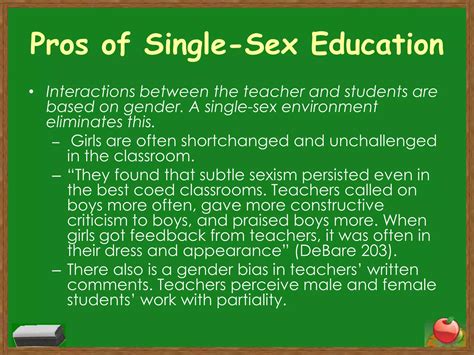 Single Sex Education Pptx