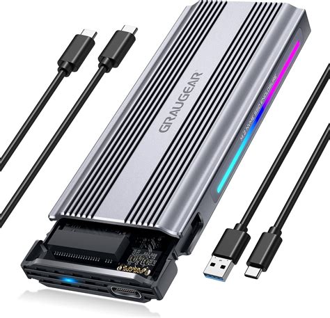 amazoncom graugear  ssd enclosure rgb gbps usb gen tool