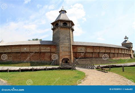 Wooden Fortress Stock Image Image Of Century Aged National 67838951