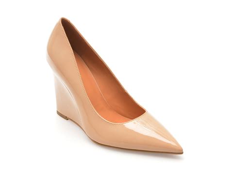 Pantofi Eleganti EPICA Nude E236 Din Piele Naturala Lacuita Cutoc Net