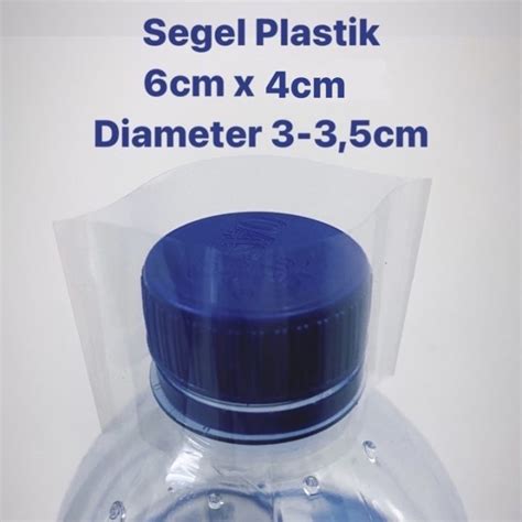 plastik segel tutup botol isi  pcs lazada indonesia