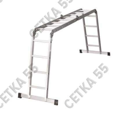 Лестница трансформер алюминиевая 4*6м