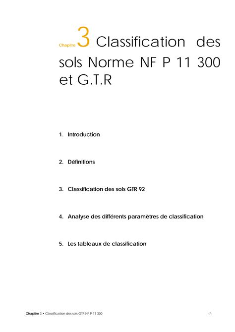 SOLUTION 3classification Des Sols Gtr Cours Routes Procedes Generaux