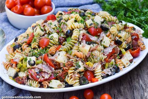 Pasta Salad With Italian Dressing Easiest Best Gonna Want Seconds