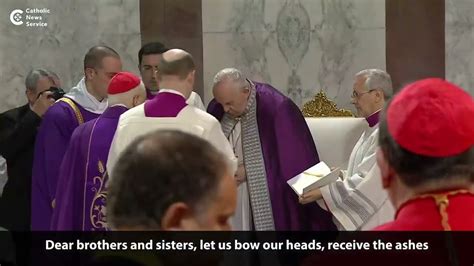 Pope Francis Celebrates Ash Wednesday Mass USCCB