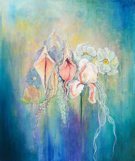 Vulva Watercolor Vagina Original Yoni Painting Art Collectibles Watercolor Painting Etna Pe