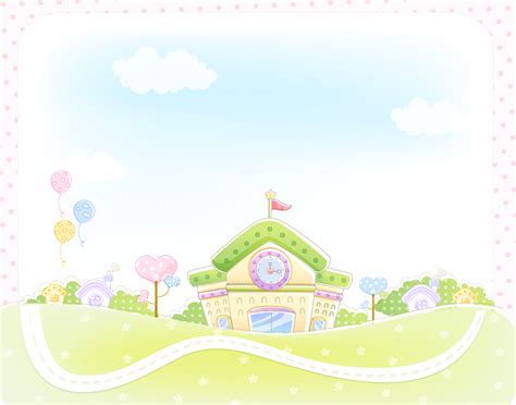 Cartoon Building Background, Cartoon, School, Building Background Image ...