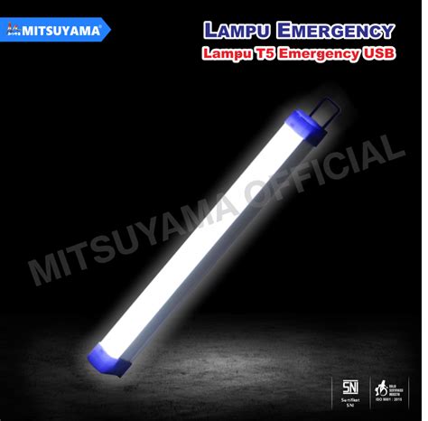 Lampu Emergency Mitsuyama MS E7610 MS 7630 LED Rechargeable