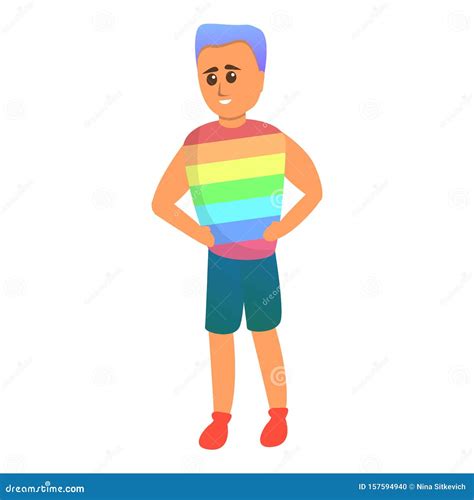 Icona Gay Capelli Blu Stile Vignetta Illustrazione Vettoriale Illustrazione Di Stampa Nave