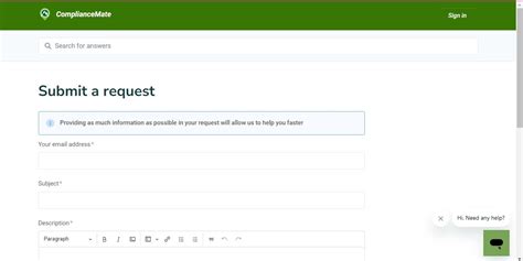 Submitting Feedback and Requests – ComplianceMate Help