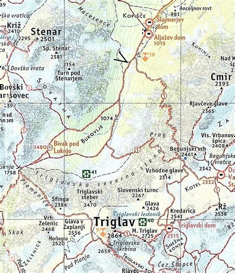 Triglav National Park Map