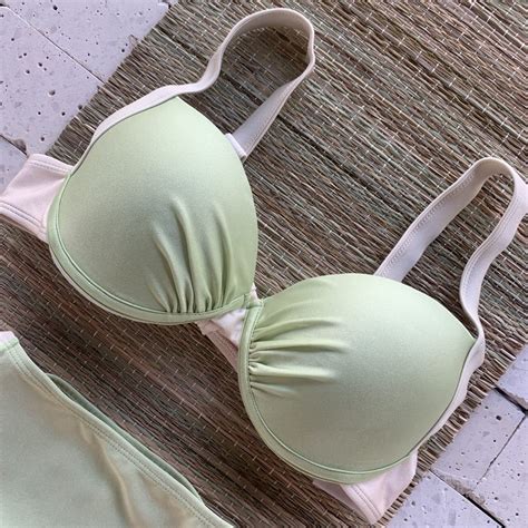 Biquíni Meia Taça Hot Pants Verde Menta Dondoca Moda Feminina