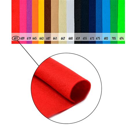 Фетр рулонный мягкий, 1 мм, 100 см, 10 метров, цв. 601 красный – купить ...