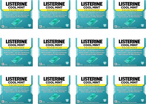 Listerine Cool Mint Pocketpaks Breath Strips Oral Dissolving Breath