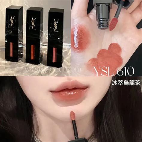 Son Kem Yves Saint Laurent YSL Vinyl Cream Lip Stain Nude Champion Màu Nude Cam Vua Hàng Hiệu