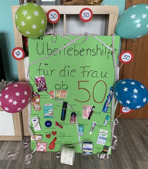 Geburtstagsgeschenk für Frau ab 50 Geschenke zum 50 Geburtstag