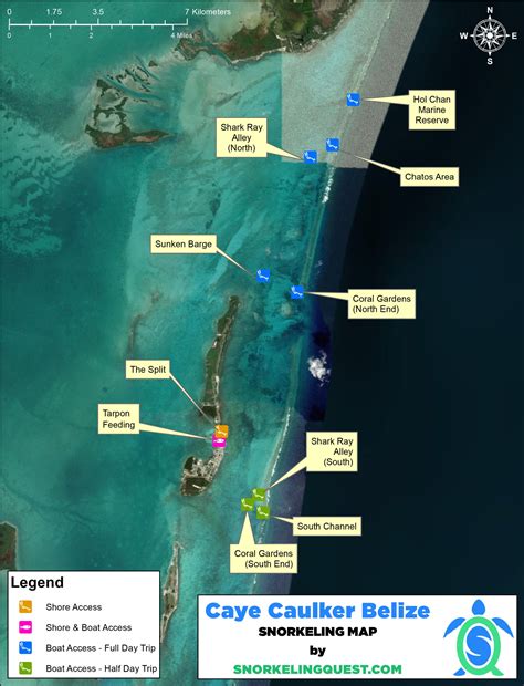 Snorkeling Quest | Belize Snorkeling Map
