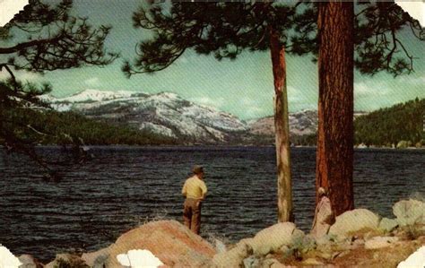 California Donner Lake West Of Truckee Lake Tahoe Pioneer Tragedy 1846 Postcard Ebay