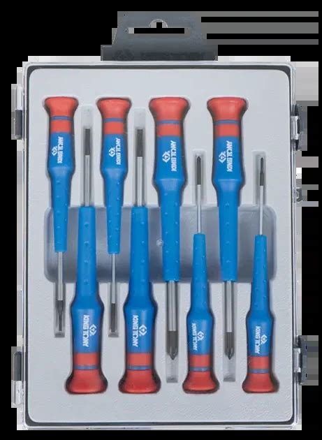 King Tony 32108MR – Dəqiq başlıqlı burğac (atvyorka) dəsti - Profi Tools