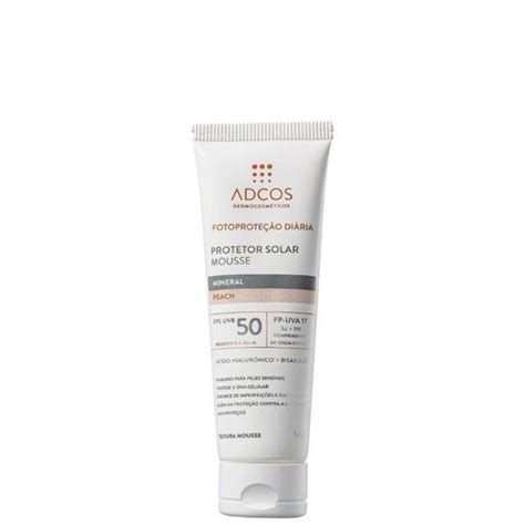 Adcos Fotoproteção Diária Tonalizante Nude Mousse FPS50 Protetor