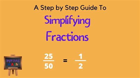 How To Simplify Fractions Reducing Fractions Math Help Fraction