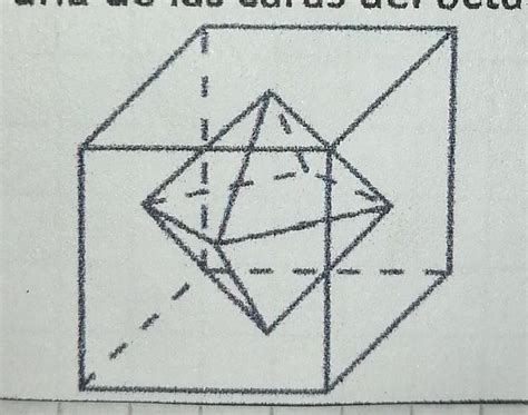 En Un Cubo De Arista Cm Se Inscribe Un Octaedro Con Sus V Rtices